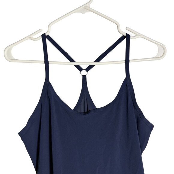 Outdoor Voices Navy Racerback Exercise Dress With Built-In Shorts Size M - Picture 2 of 7